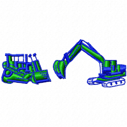 Bull Dozer Embroidery Design 7 Bull Dozer Embroidery Design 7